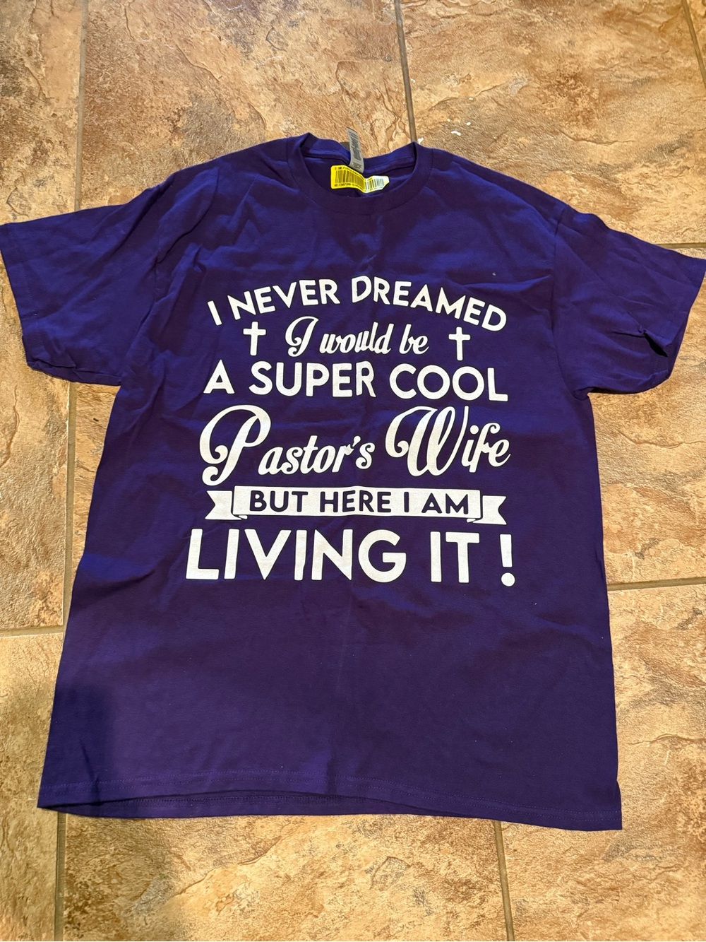 Purple "Pastor's Wife" Graphic Tee